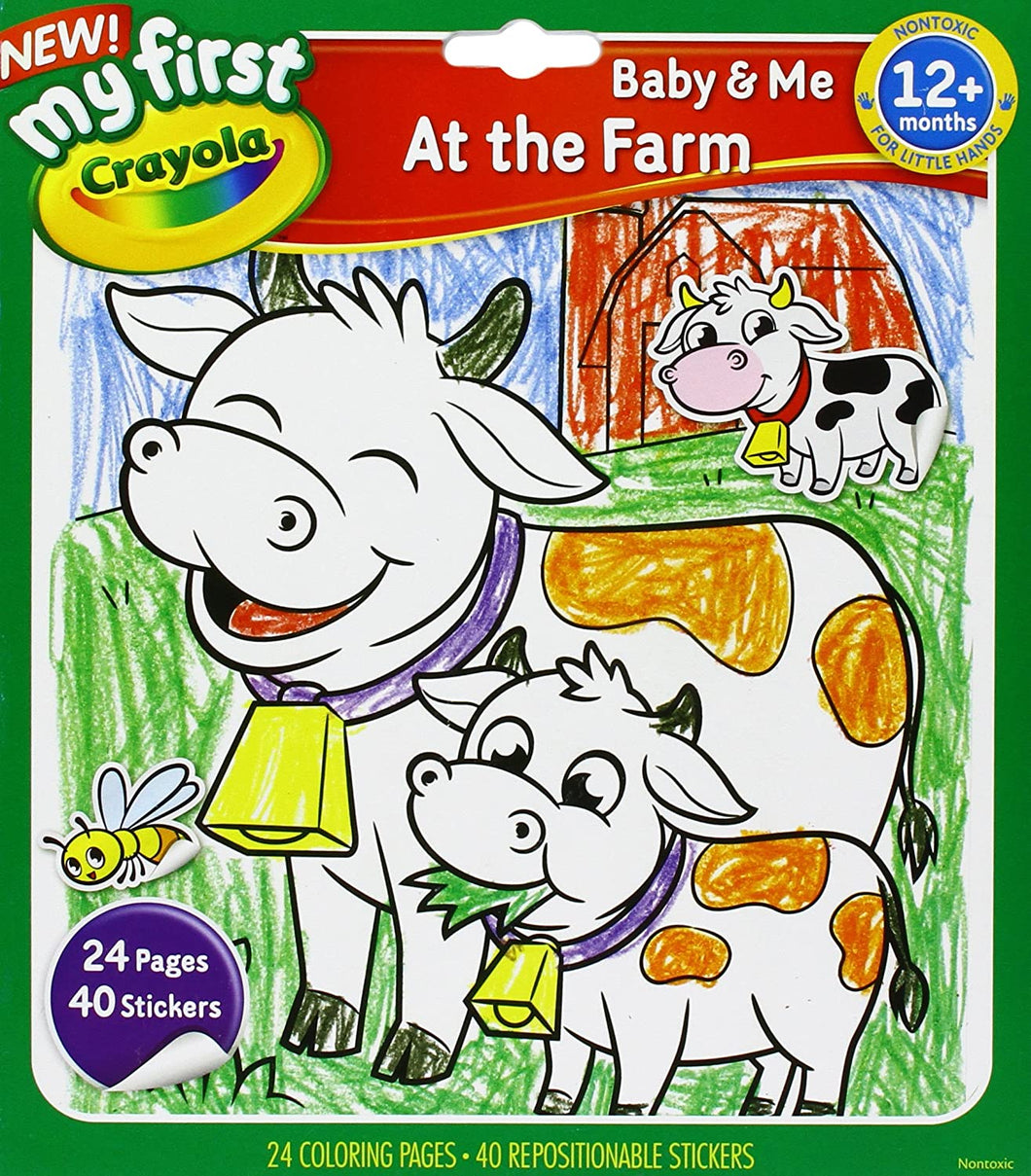 My First Crayola Baby & Me - At The Farm Coloring and Sticker Book