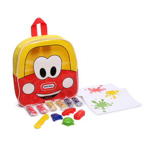 Make & Create Dough Activity and Coloring Pack with Red & Yellow Backpack