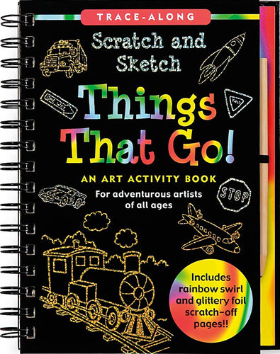 Scratch and Sketch Things That Go! Spiral-Bound