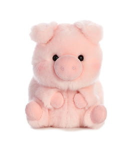 Aurora - Rolly Pet Plush - 5" Prankster Pig, Pink Stuffed Animal