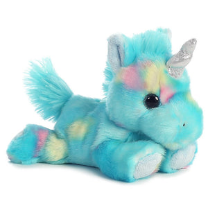 Aurora Set 4 Beanbag Plushies Bright Fancies: Pegasus, Blueberryripple & Jellyroll Unicorns, Dragon