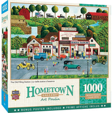 Load image into Gallery viewer, MasterPieces Hometown Gallery 1000 Puzzles Collection - The Old Filling Station 1000 Piece Jigsaw Puzzle