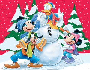 Ceaco - Disney 5 in 1 Multipack Puzzle Set, Disney Holiday Fun