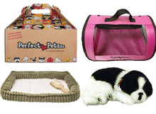 Load image into Gallery viewer, Perfect Petzzz Border Collie Breathing Pet and Pink Tote for Plush Breathing Pet