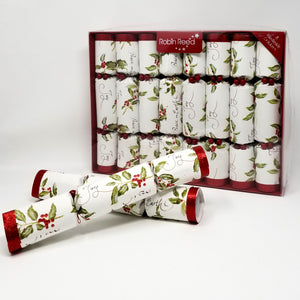 Robin Reed English Holiday Christmas Party Crackers, Pack of 8 x10" - Joy