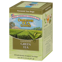 Load image into Gallery viewer, Charleston Tea Garden Wadmalaw Island Green Tea Pyramids 12 Teabags