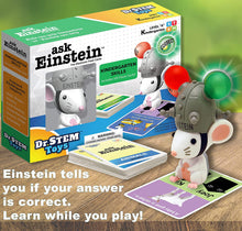 Load image into Gallery viewer, Dr. STEM Toys Ask Einstein Electronic Flash Cards - Kindergarten Skills Set Includes Interactive Mouse and One Hundred Flash Cards