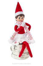 Load image into Gallery viewer, The Elf on the Shelf Claus Couture Set of 3: Snowflake Skirt and Scarf, Tiny Tinsel Dress, and Starry Night-Gown