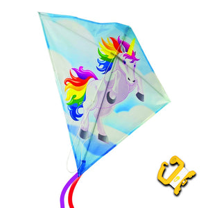 WindNSun Mini Diamond Unicorn Nylon Kite