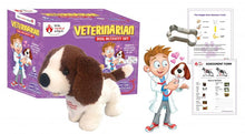 Load image into Gallery viewer, Little Medical School Pet Vet Play Set with Plush Dog and Real Working Stethoscope