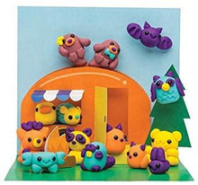 Load image into Gallery viewer, Klutz Make Mini Erasers Craft Set of 3: Cuties, Sweets, and Animals, with Myriads Drawstring Bag