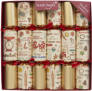 Robin Reed Sugar and Spice Christmas Crackers, Set of 6 (12")