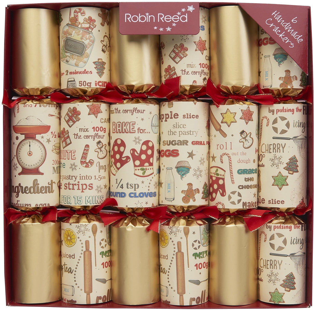 Robin Reed Sugar and Spice Christmas Crackers, Set of 6 (12