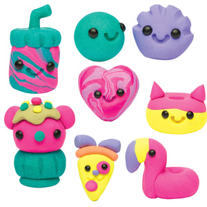 Klutz Make Mini Erasers Craft Set of 3: Cuties, Sweets, and Animals, with Myriads Drawstring Bag