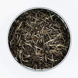 Tima Tea Tin Set: Organic Fair Trade White Tea 2.5 oz & Green Tea 2.0 oz Includes Myriads Bag