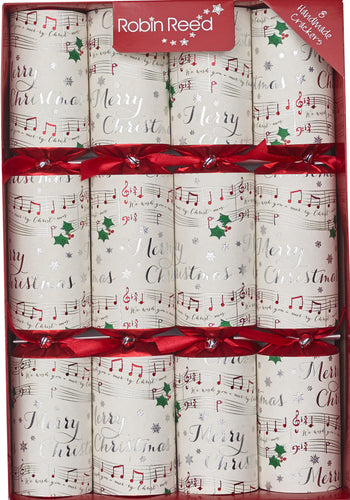 Robin Reed English Holiday Christmas Crackers, Pack of 8 x 13