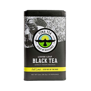 Tima Tea Organic Fair Trade Loose Leaf Black Rwandan Tea 2 oz.