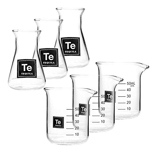 Drink Periodically Set of 6 Shot Glasses-Tequila
