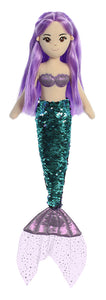 Aurora Sea Sparkles Mermaid - Jenna 18" Sequin Plushie