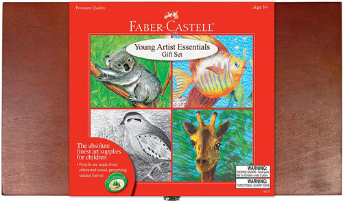 Faber-Castell Young Artist Essentials Gift Set - 64-Piece Premium Quality Art Set for Kids